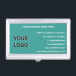 Design Your Own Business Card Case Template<br><div class="desc">Custom Colors and Fonts - Personalized Design Your Own Business Card Cases with Company Logo Name Contact Information Professional Business Card Case / Gift - Add Your Logo / Image - Photo or QR Code / Name - Company / Address / Phone / Fax / E-mail and Website - Contact...</div>