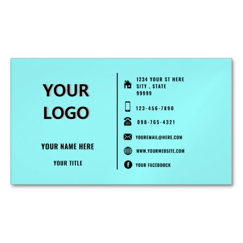 Design Your Own Business Card Magnet with Logo