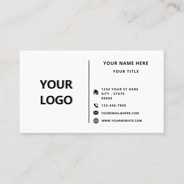 Design Your Own Business Card Template (Front)