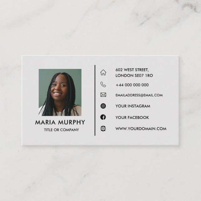 Design Your Own Business Card Template (Front)