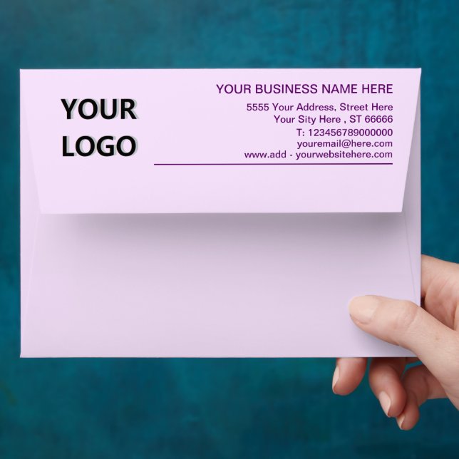 Design Your Own Business Envelope Template (Hand)