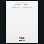 Design Your Own Business Letterhead<br><div class="desc">Custom Fonts and Colors- Simple Personalized Your Logo Name Address Personal or Business Letterhead - Add Your Logo - Image - Photo or QR Code / Name - Company / Phone - Contact Information - Website - E-mail / Address and more. Resize and Move or Remove / Add Elements -...</div>