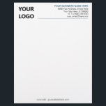 Design Your Own Business Letterhead Template<br><div class="desc">Custom Colors and Fonts - Design Your Own Personalized Business Letterhead with Logo - Add Your Logo - Image - Photo or QR Code / and Name - Company / Address / Phone Number / E-mail / Website ot Social Media / more - or Remove text / elements ! Choose...</div>