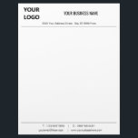 Design Your Own Business Letterhead Template<br><div class="desc">Custom Fonts and Colors - Personalized Design Your Own Business Letterhead with Logo - Add Your Logo - Image - Photo or QR Code / Name - Company / Address - Contact Information / More - Resize and move or remove and add elements / image with Customization tool. Choose fonts...</div>