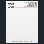 Design Your Own Business Letterhead with Logo<br><div class="desc">Custom Fonts and Colors - Simple Personalized Professional Design Your Business Letterhead with Logo - Add Your Logo - Image / Address and Contact Information / Name - Company or Slogan - Tagline / more - Resize and move or remove and add elements - image / text with Customization tool....</div>