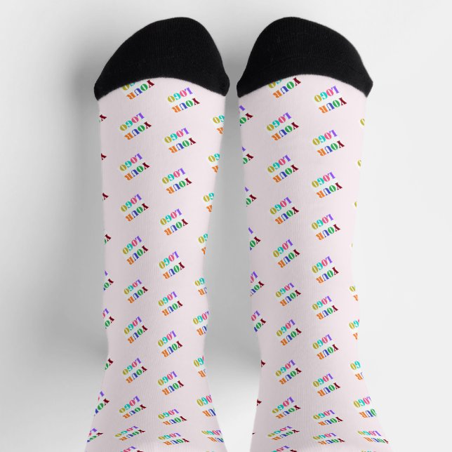 Design Your Own Business Logo Socks Template (Top)