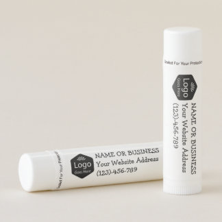 Design Your Own Business logo Themed Personalized Lip Balm