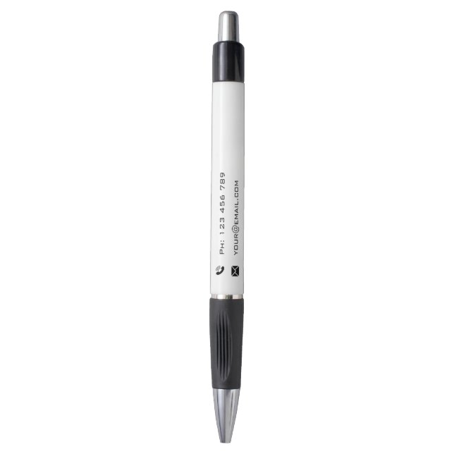 Design Your Own Business Promotional Pen Template (Front Vertical)