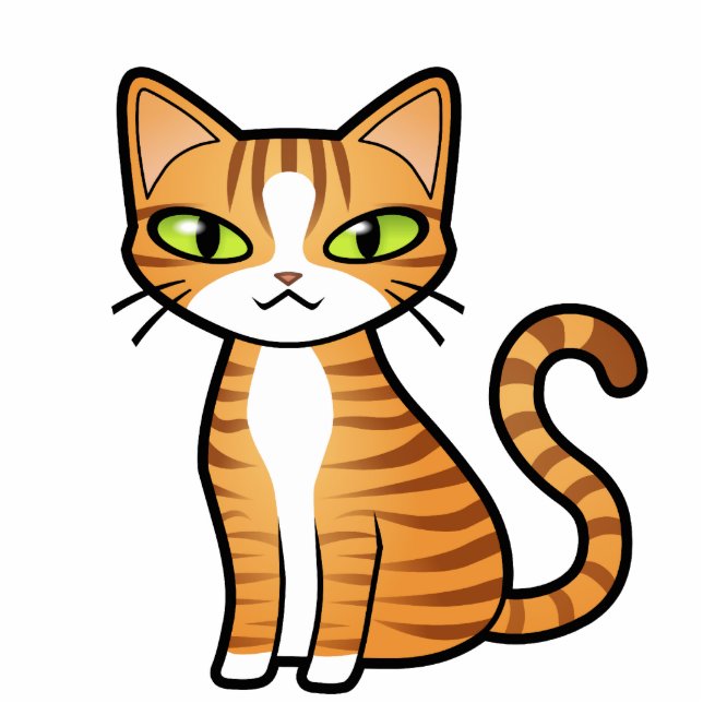 Design Your Own Cartoon Cat Cutout (Front)