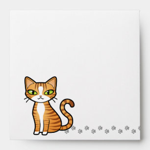 Design Your Own Cartoon Cat Envelope