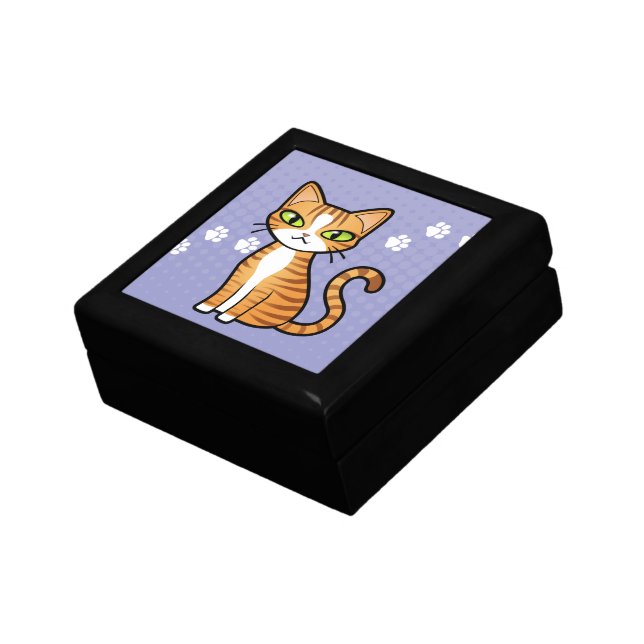 Design Your Own Cartoon Cat Gift Box (Side)