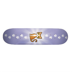 Design Your Own Cartoon Cat Skateboard