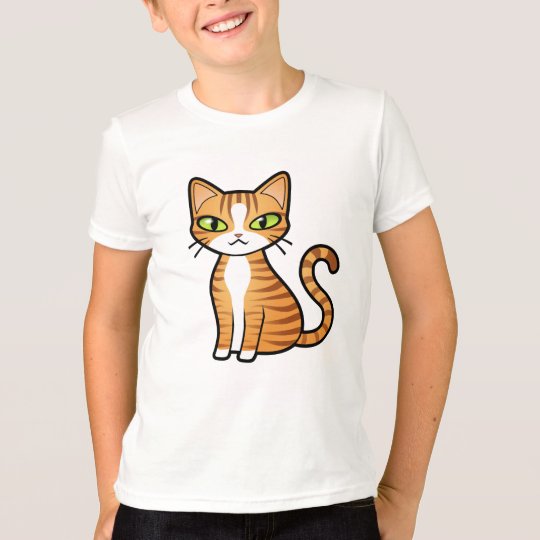 Design Your Own Cartoon Cat T-Shirt