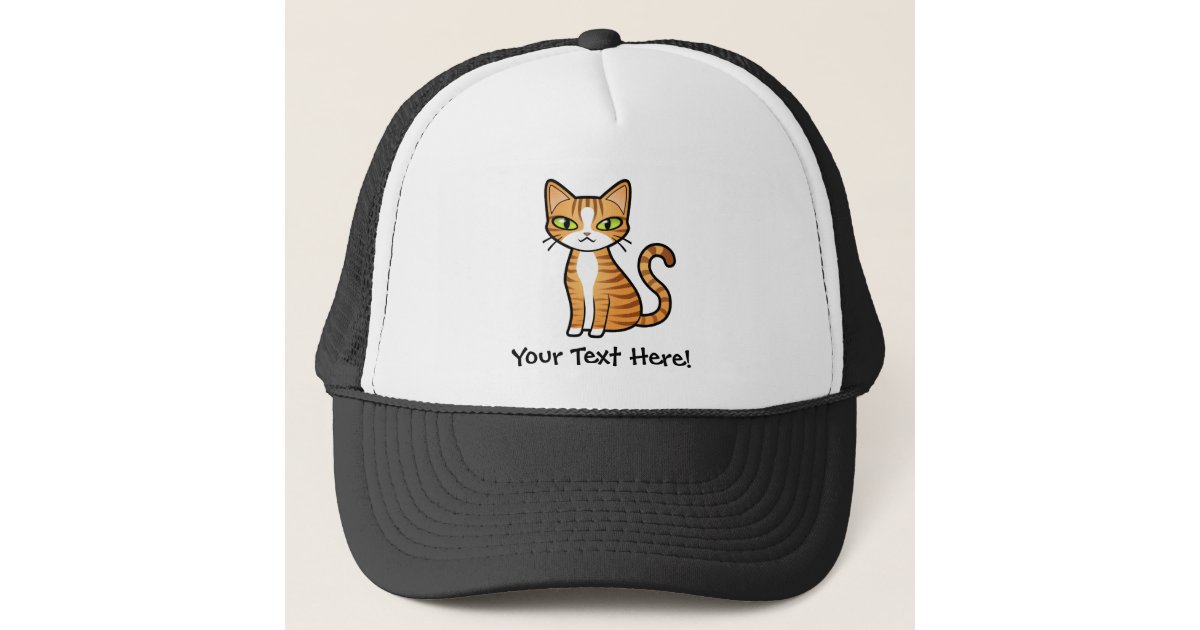 Design Your Own Cartoon Cat Trucker Hat Zazzle Com