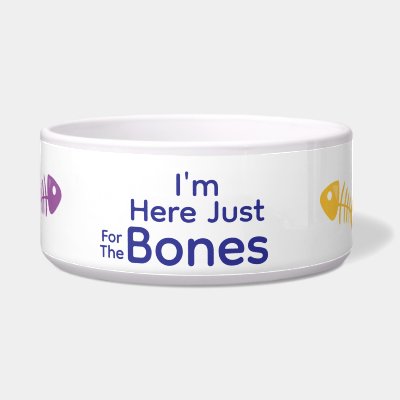 Design Your Own Cat Food Bowl - Fish Bone
