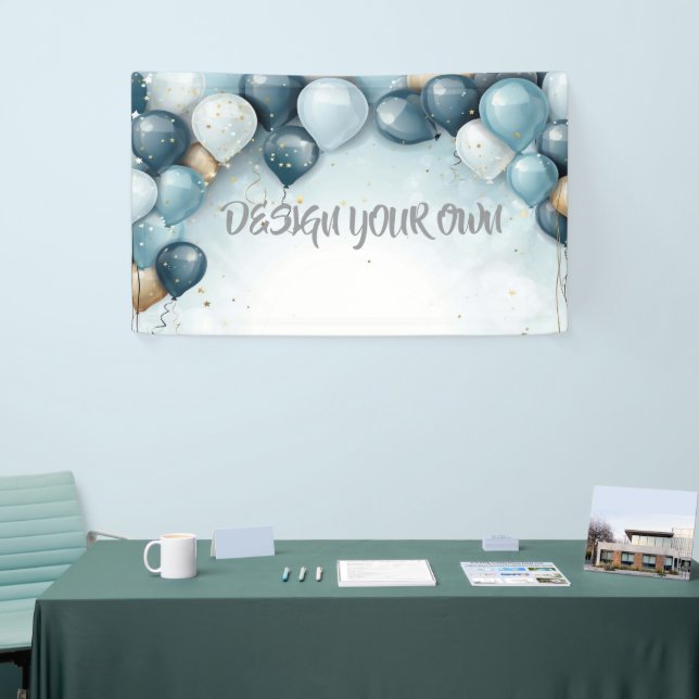 Design Your Own Celebration Balloons Banner (Tradeshow)