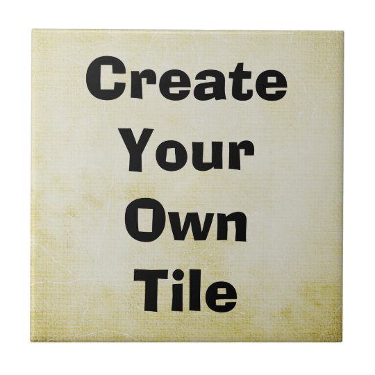 Design Your Own Ceramic Tile