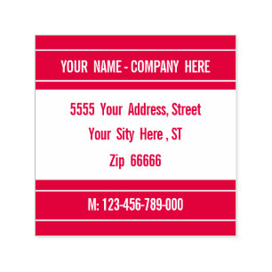 Design Your own Color Address Self-Inking Stamp