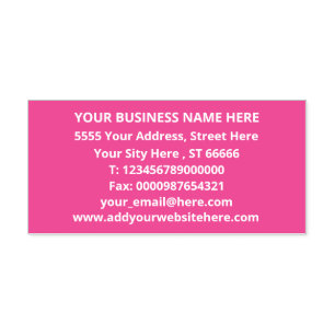 Design Your Own Color Address Self-inking Stamp