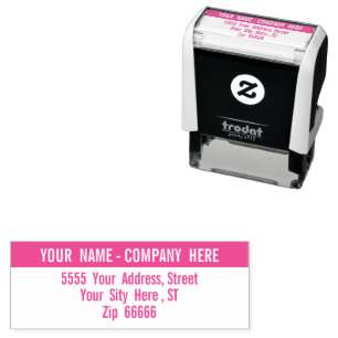 Design Your Own Color Fonts Address Stamp Template