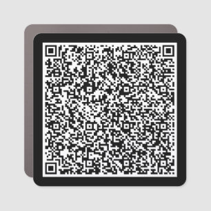 Design Your Own Color QR Code Car Magnet Template