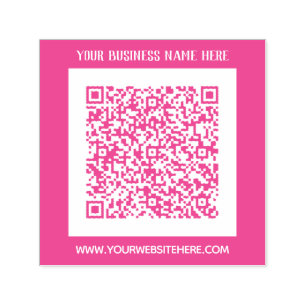 Design Your Own Color QR Code Self-inking Stamp