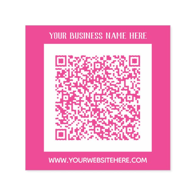Design Your Own Color QR Code Self-inking Stamp (Design)