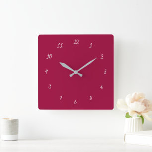 Design Your Own Colors Font Numbers Wall Clock
