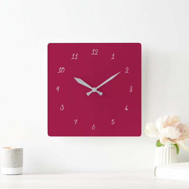 Design Your Own Colors Font Numbers Wall Clock (Home)