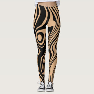 Design Your Own Colors Wavy Stripe Leggings