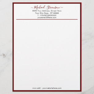 Design Your Own Company Letterhead Example