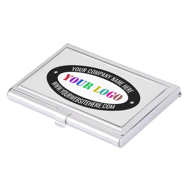 Design Your Own Company Logo Business Card Case (Front)