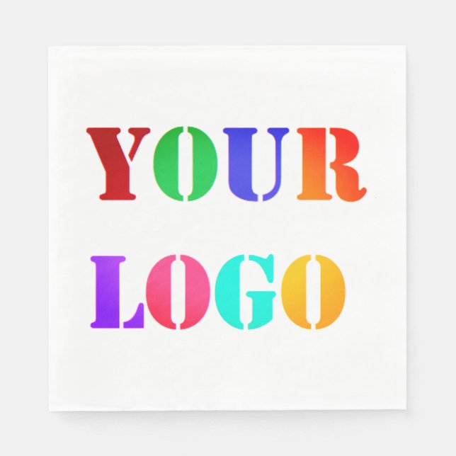 Design Your Own Company Logo Business Napkins (Front)