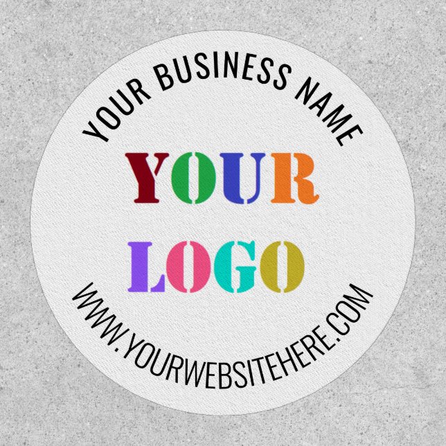 Design Your Own Company Logo Patch Example (Front)
