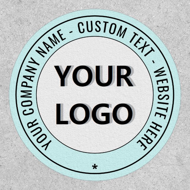Design Your Own Company Logo Text Business Patch (Front)