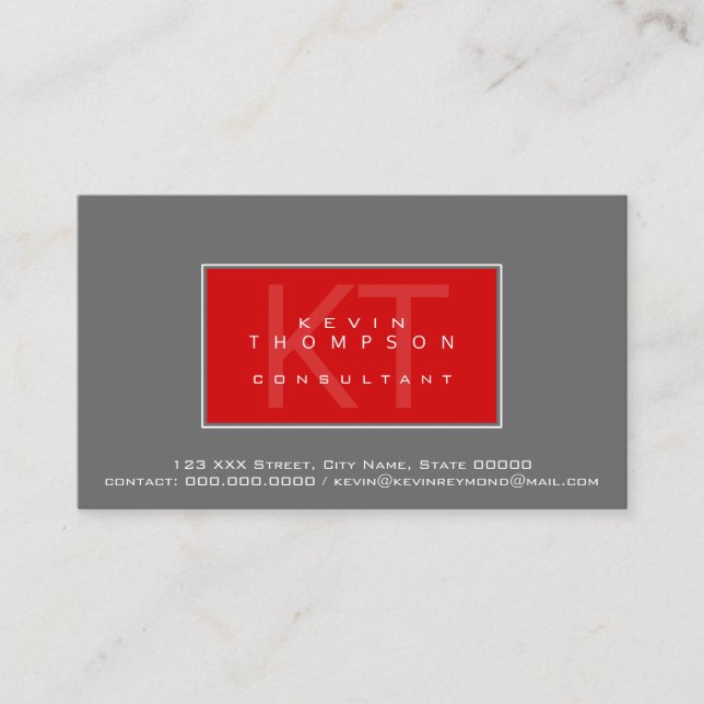 design your own consultant profissional standard business card (Front)