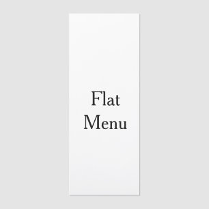  Design Your Own custom 4.25" x 11 Flat Menu 