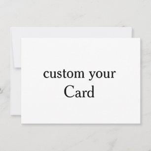 Design Your Own custom 4.5" x 6.25" Flat Card