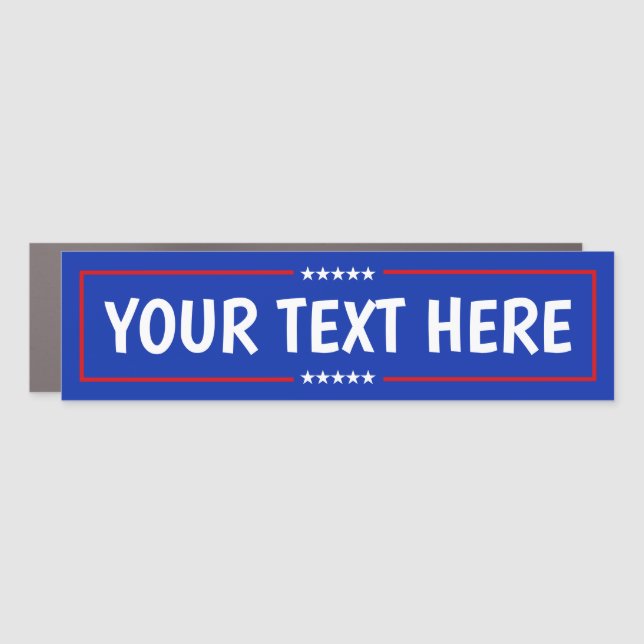 Design Your Own Custom Car Magnet (Front)