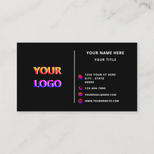 Design Your Own Custom Colors Business Card