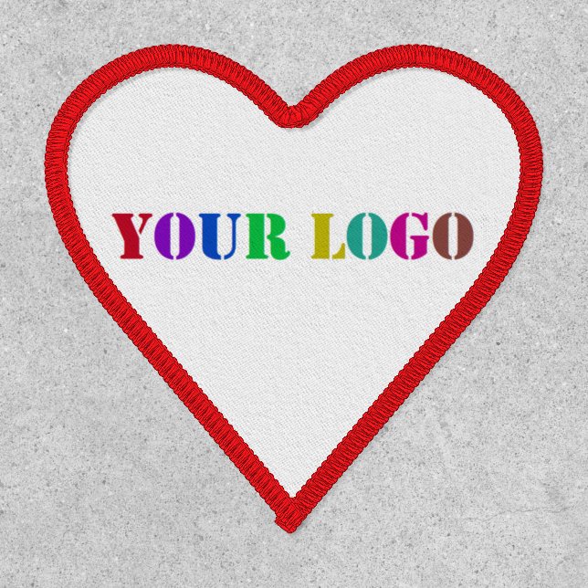 Design Your Own Custom Company Logo Patch Template (Front)