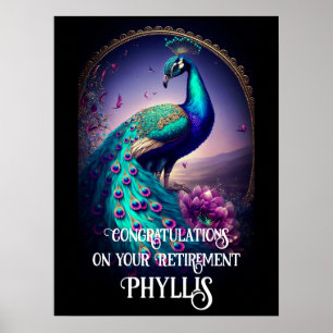 Design Your Own Custom Congratulations Retirement Poster