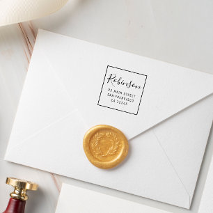 Design Your Own Custom Family Name Return Address Rubber Stamp