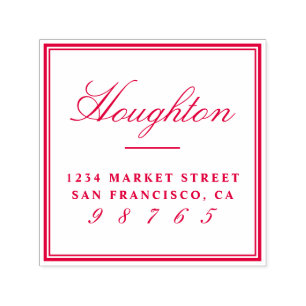Design Your Own Custom Family Name Return Address Self-inking Stamp