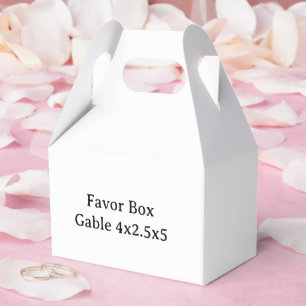 Design Your Own custom Gable 4x2.5x5 Favor Boxes