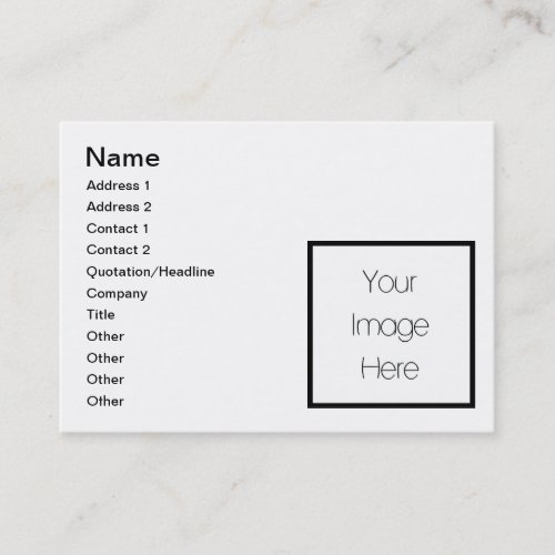 Design Your Own Custom Gift _ Blank Business Card