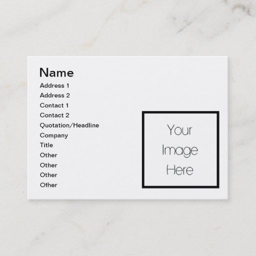 Customizable Design Your Own Custom Gift - Blank Business Cards