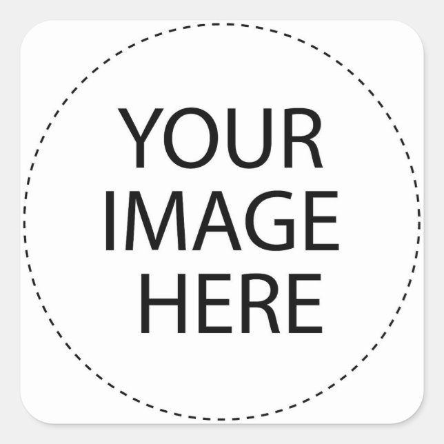 Design Your Own Custom Gifts - Blank Square Sticker (Front)