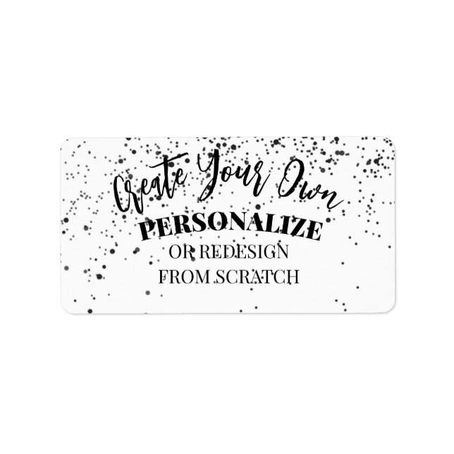Design Your Own Custom Label (Front)