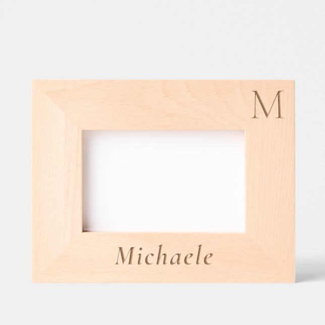 Design Your Own Custom Letter Name Etched Frames (Front)
